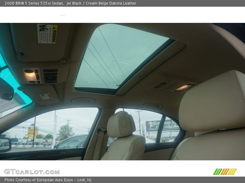 Jet Black / Cream Beige Dakota Leather 2008 BMW 5 Series 535xi Sedan