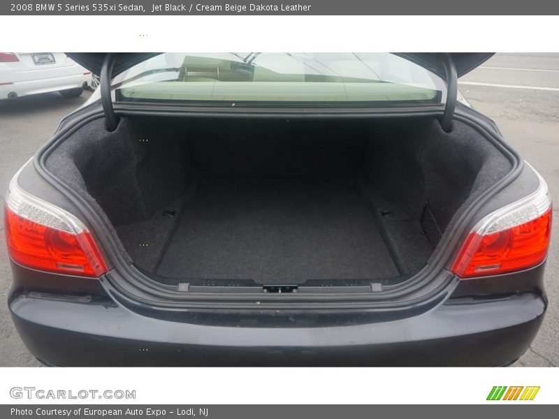 Jet Black / Cream Beige Dakota Leather 2008 BMW 5 Series 535xi Sedan