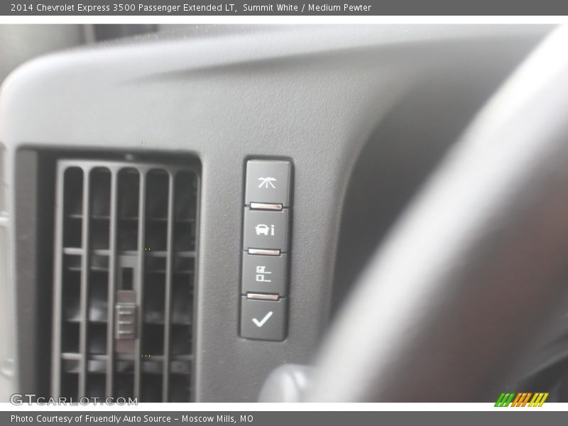 Summit White / Medium Pewter 2014 Chevrolet Express 3500 Passenger Extended LT