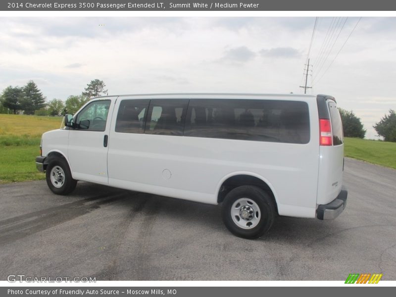 Summit White / Medium Pewter 2014 Chevrolet Express 3500 Passenger Extended LT