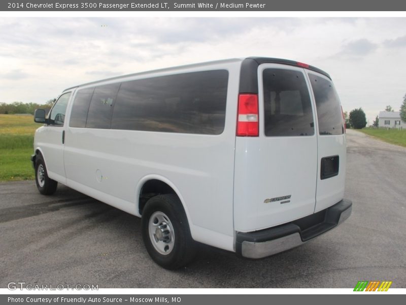 Summit White / Medium Pewter 2014 Chevrolet Express 3500 Passenger Extended LT