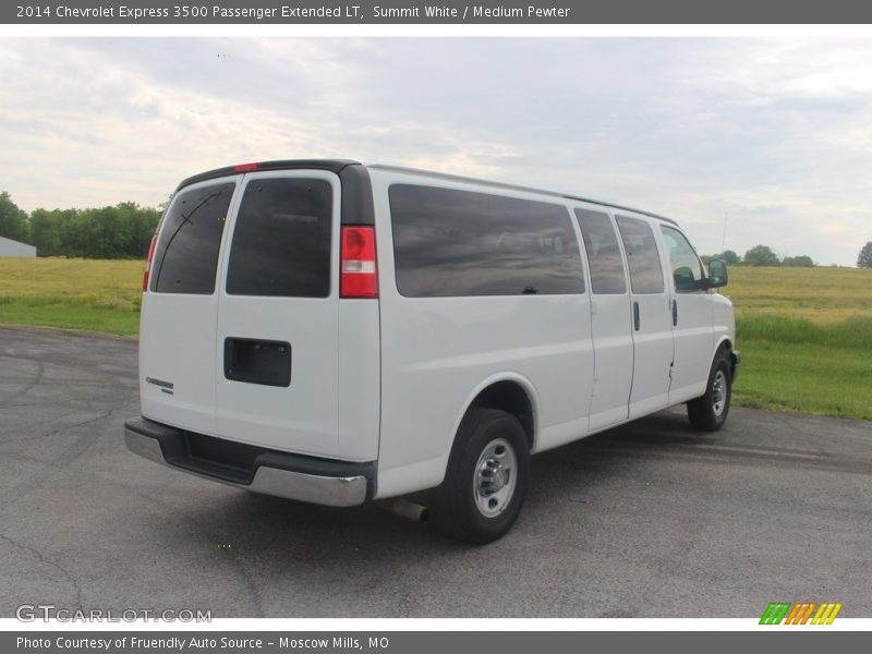 Summit White / Medium Pewter 2014 Chevrolet Express 3500 Passenger Extended LT