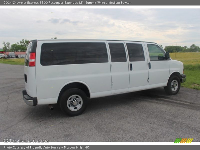 Summit White / Medium Pewter 2014 Chevrolet Express 3500 Passenger Extended LT