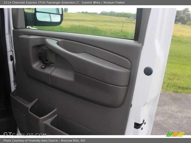 Summit White / Medium Pewter 2014 Chevrolet Express 3500 Passenger Extended LT