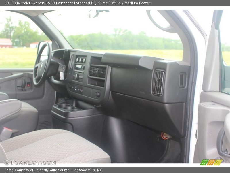 Summit White / Medium Pewter 2014 Chevrolet Express 3500 Passenger Extended LT