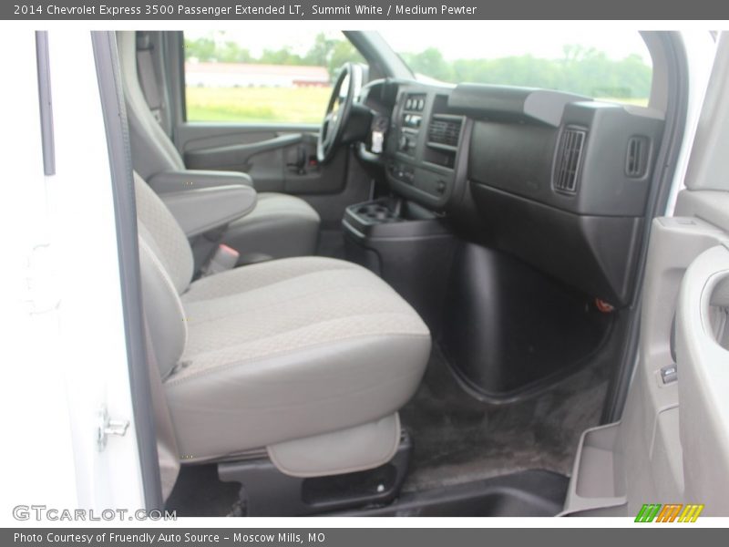 Summit White / Medium Pewter 2014 Chevrolet Express 3500 Passenger Extended LT