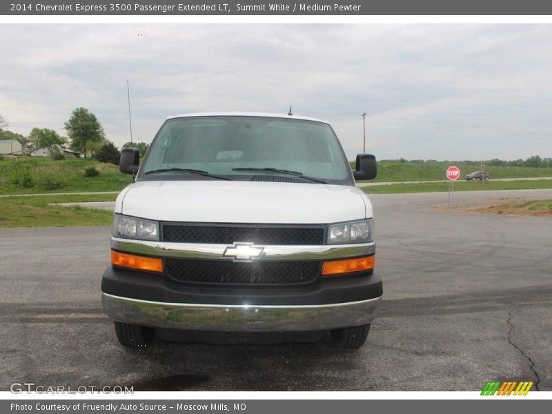 Summit White / Medium Pewter 2014 Chevrolet Express 3500 Passenger Extended LT