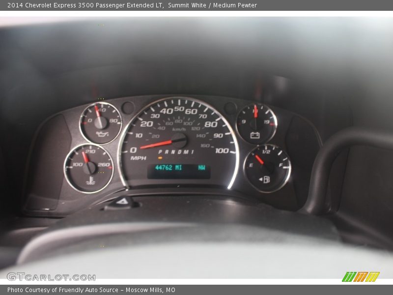 Summit White / Medium Pewter 2014 Chevrolet Express 3500 Passenger Extended LT