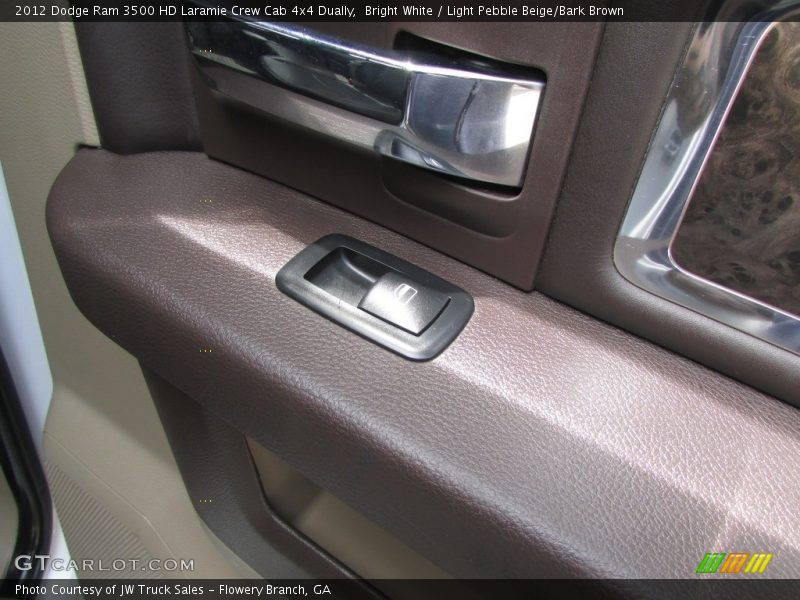 Bright White / Light Pebble Beige/Bark Brown 2012 Dodge Ram 3500 HD Laramie Crew Cab 4x4 Dually