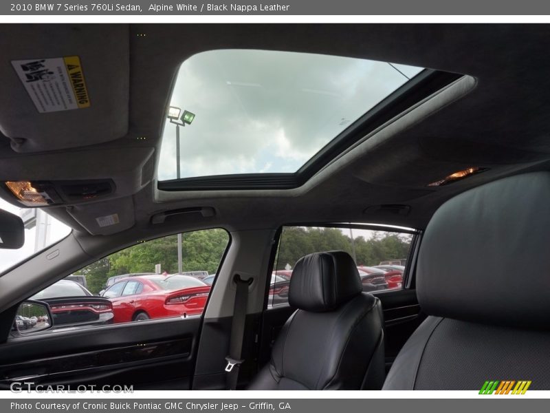 Alpine White / Black Nappa Leather 2010 BMW 7 Series 760Li Sedan