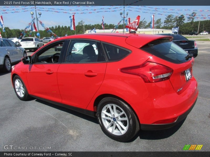 Race Red / Charcoal Black 2015 Ford Focus SE Hatchback