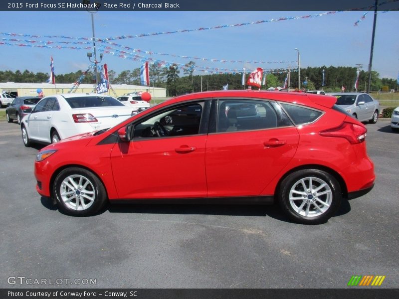 Race Red / Charcoal Black 2015 Ford Focus SE Hatchback