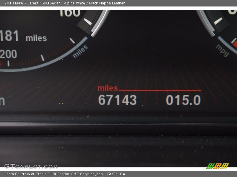 Alpine White / Black Nappa Leather 2010 BMW 7 Series 760Li Sedan