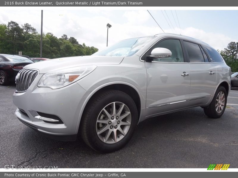 Quicksilver Metallic / Light Titanium/Dark Titanium 2016 Buick Enclave Leather