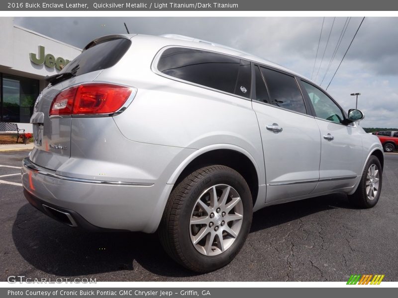 Quicksilver Metallic / Light Titanium/Dark Titanium 2016 Buick Enclave Leather