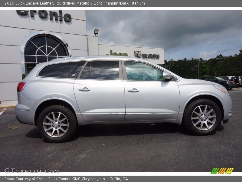 Quicksilver Metallic / Light Titanium/Dark Titanium 2016 Buick Enclave Leather
