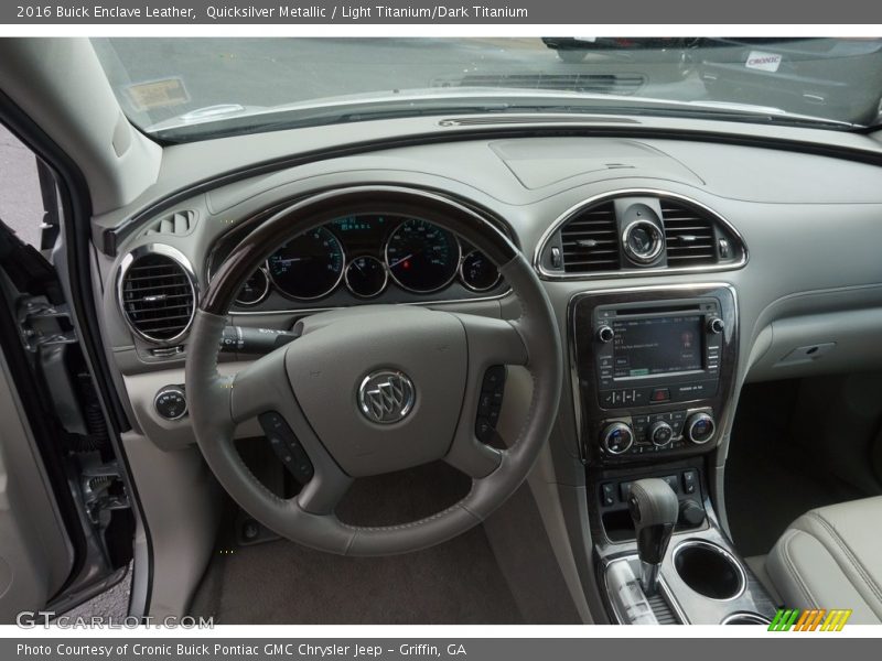 Quicksilver Metallic / Light Titanium/Dark Titanium 2016 Buick Enclave Leather