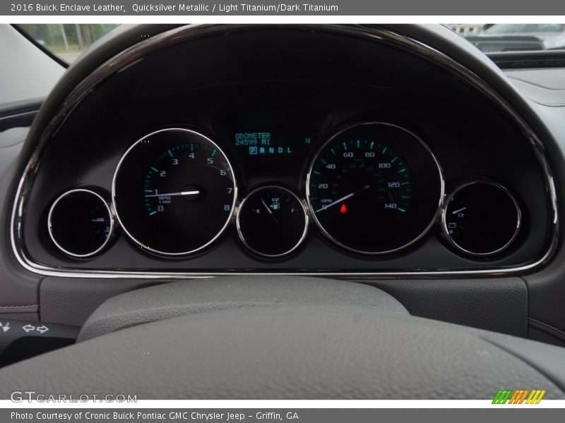 Quicksilver Metallic / Light Titanium/Dark Titanium 2016 Buick Enclave Leather