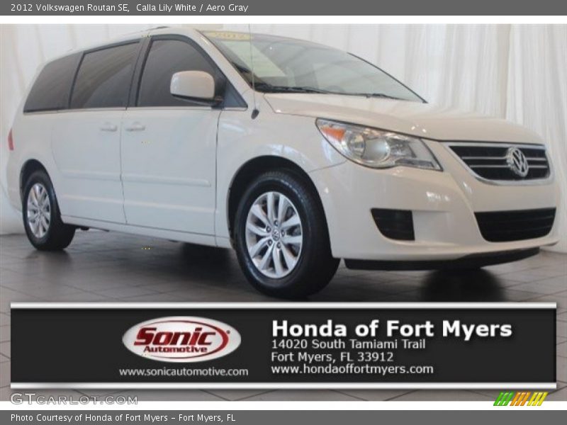 Calla Lily White / Aero Gray 2012 Volkswagen Routan SE