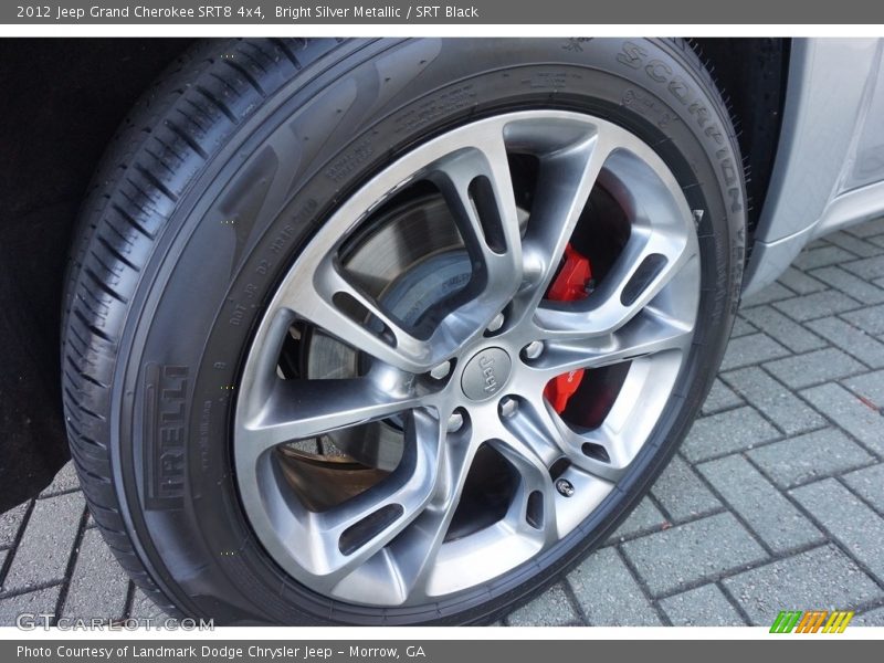 Bright Silver Metallic / SRT Black 2012 Jeep Grand Cherokee SRT8 4x4