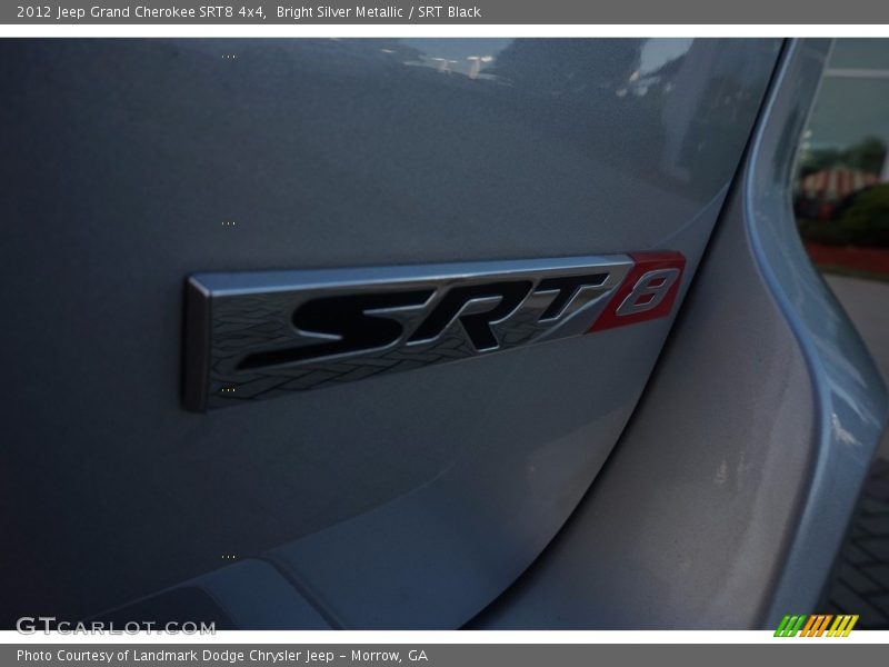 Bright Silver Metallic / SRT Black 2012 Jeep Grand Cherokee SRT8 4x4
