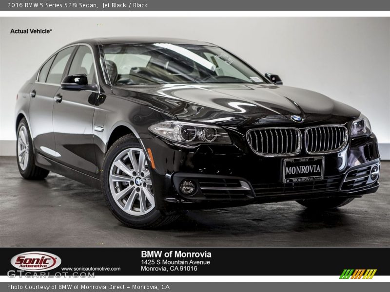 Jet Black / Black 2016 BMW 5 Series 528i Sedan