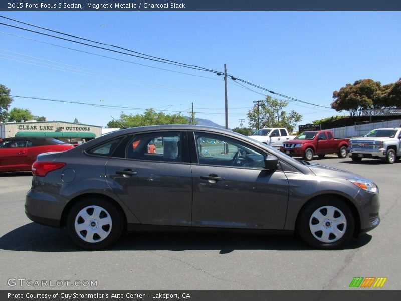 Magnetic Metallic / Charcoal Black 2015 Ford Focus S Sedan