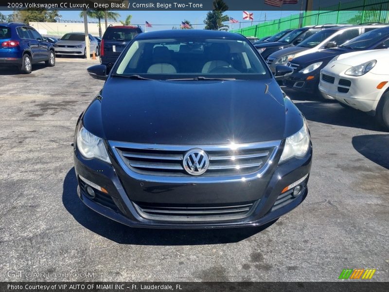 Deep Black / Cornsilk Beige Two-Tone 2009 Volkswagen CC Luxury