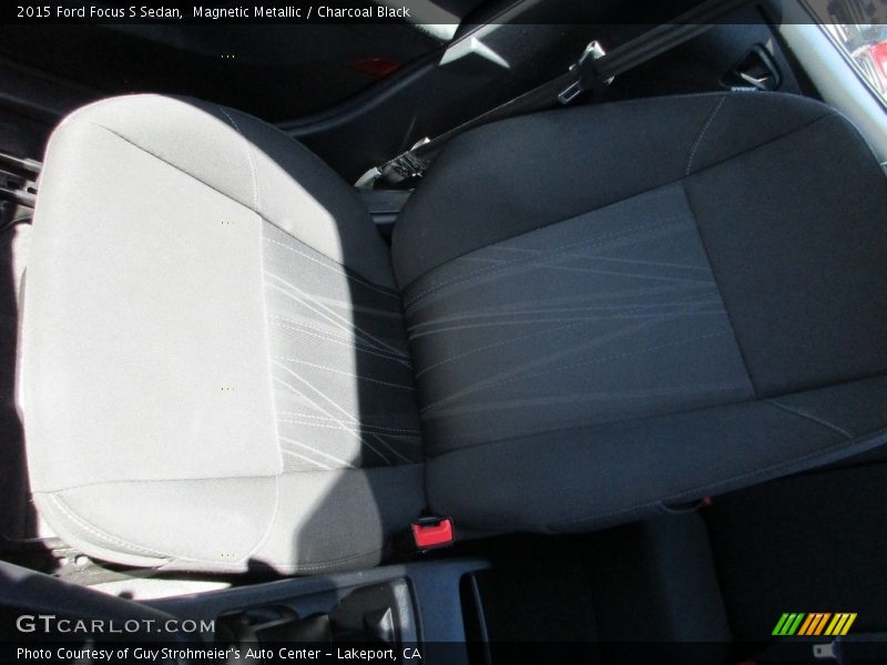 Magnetic Metallic / Charcoal Black 2015 Ford Focus S Sedan