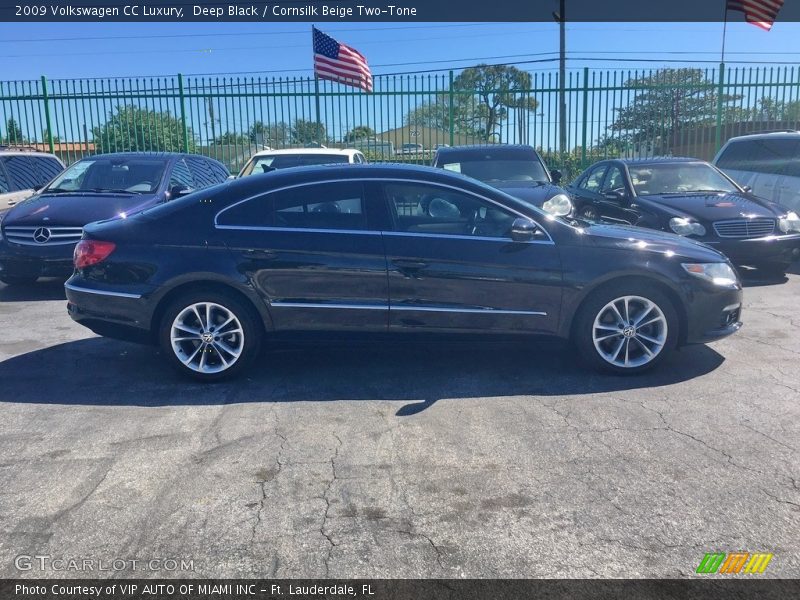 Deep Black / Cornsilk Beige Two-Tone 2009 Volkswagen CC Luxury