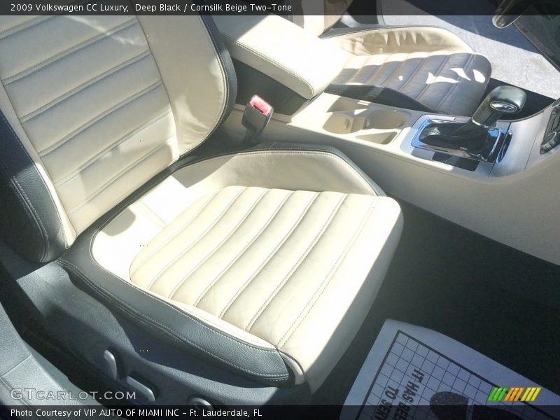 Deep Black / Cornsilk Beige Two-Tone 2009 Volkswagen CC Luxury