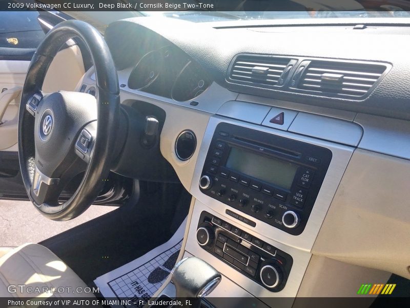 Deep Black / Cornsilk Beige Two-Tone 2009 Volkswagen CC Luxury