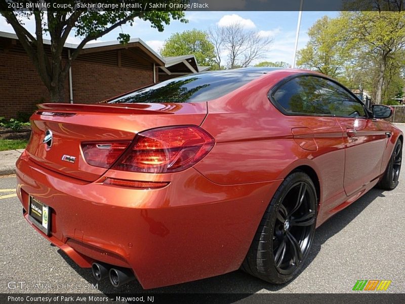 Sakhir Orange Metallic / Sakhir Orange/Black 2015 BMW M6 Coupe