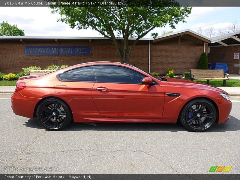 Sakhir Orange Metallic / Sakhir Orange/Black 2015 BMW M6 Coupe