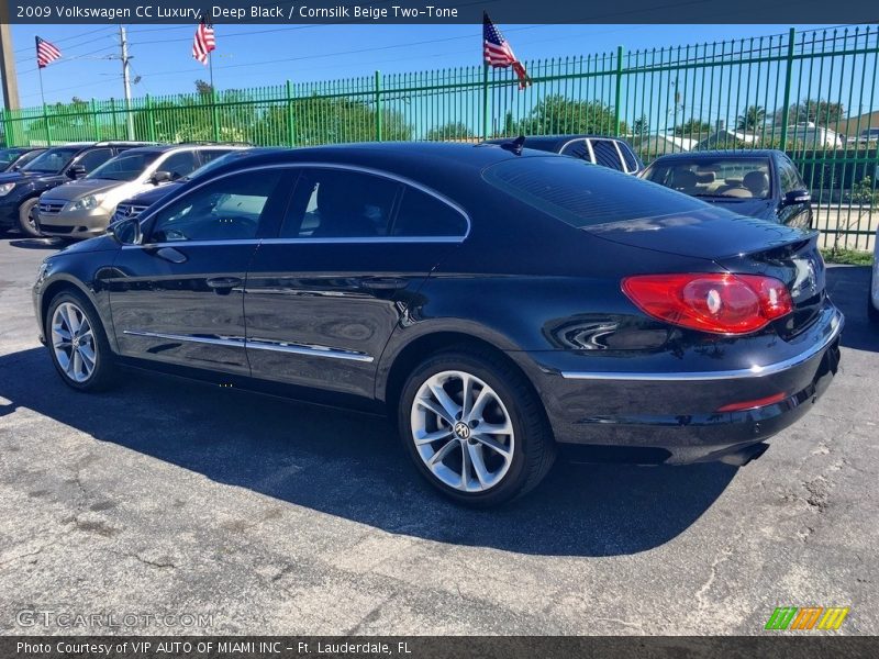 Deep Black / Cornsilk Beige Two-Tone 2009 Volkswagen CC Luxury