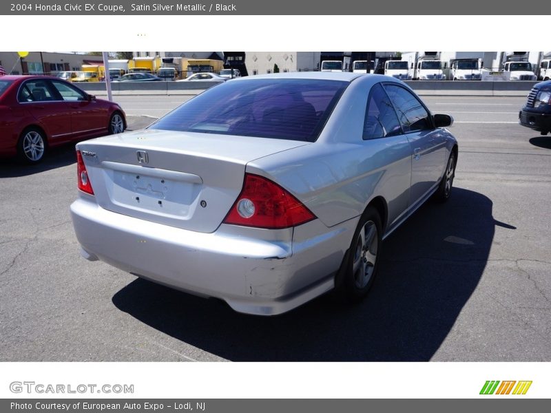 Satin Silver Metallic / Black 2004 Honda Civic EX Coupe