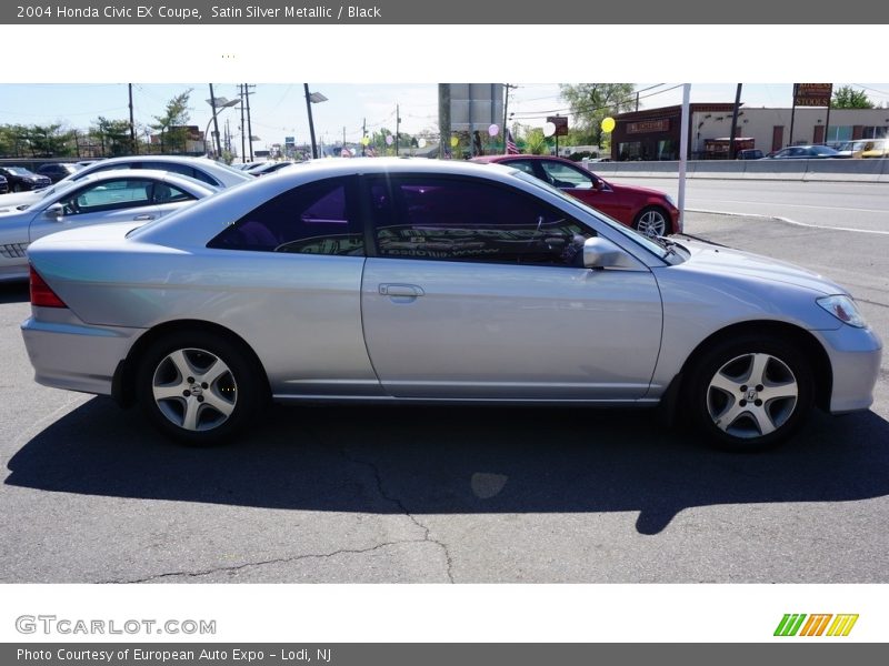 Satin Silver Metallic / Black 2004 Honda Civic EX Coupe