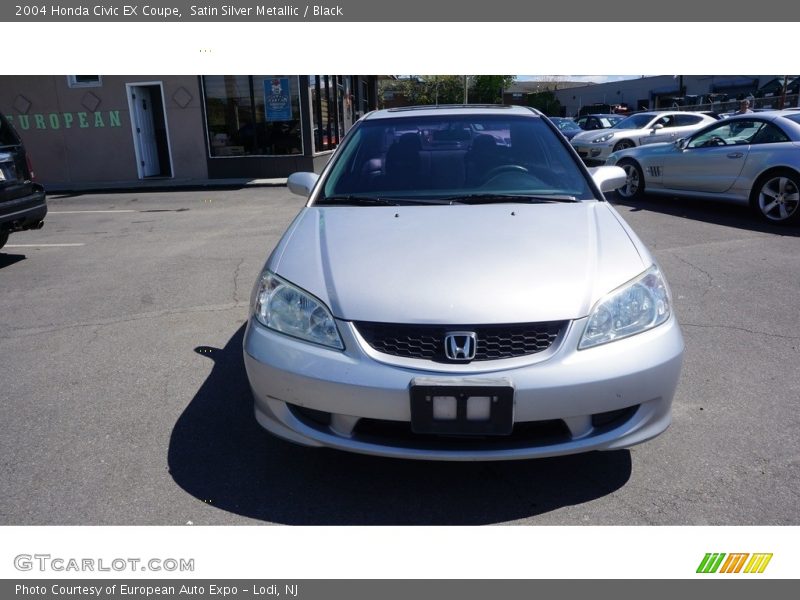 Satin Silver Metallic / Black 2004 Honda Civic EX Coupe