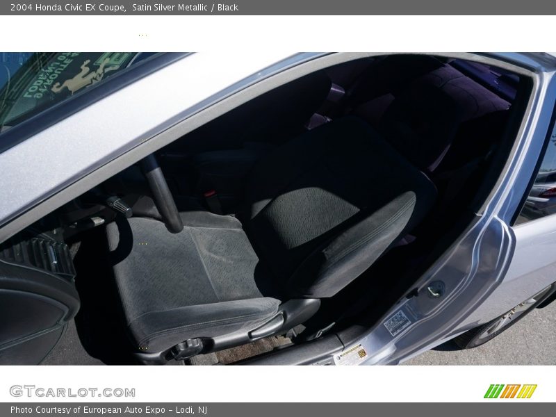 Satin Silver Metallic / Black 2004 Honda Civic EX Coupe