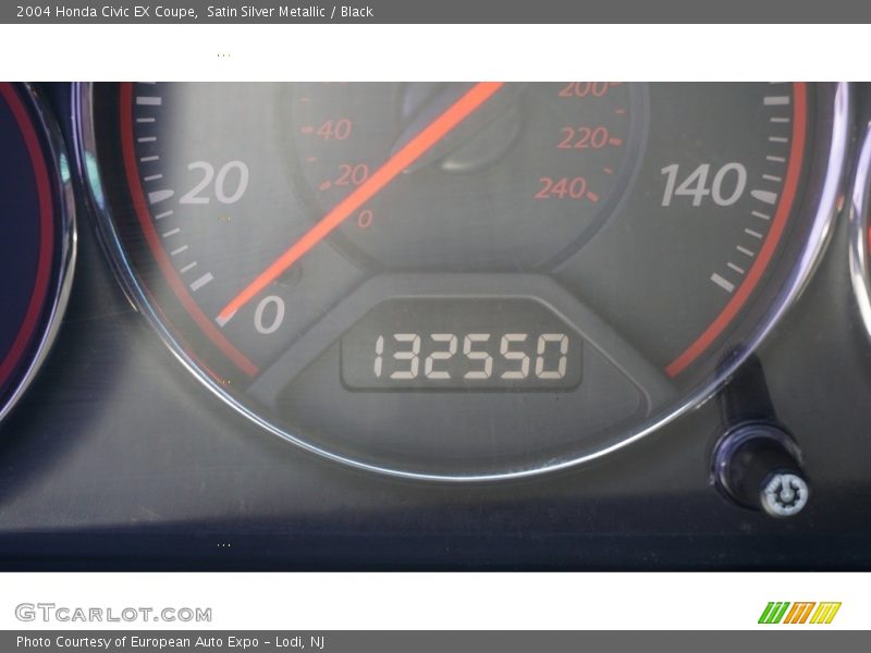 Satin Silver Metallic / Black 2004 Honda Civic EX Coupe
