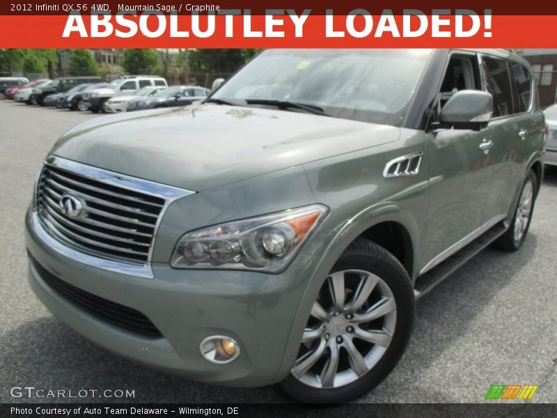 Mountain Sage / Graphite 2012 Infiniti QX 56 4WD