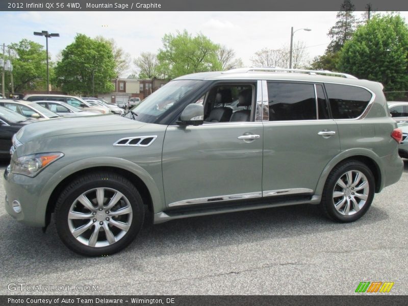 Mountain Sage / Graphite 2012 Infiniti QX 56 4WD