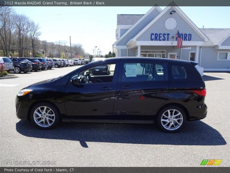 Brilliant Black / Black 2012 Mazda MAZDA5 Grand Touring