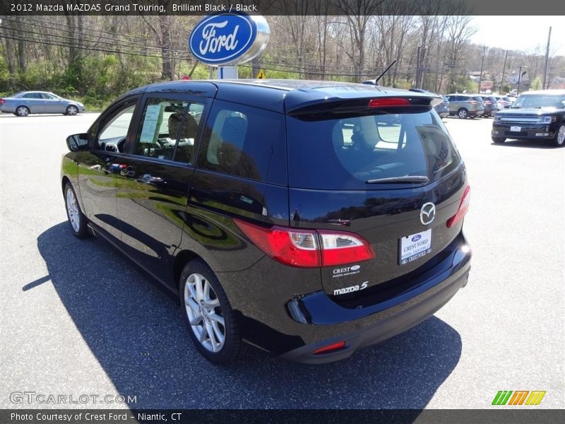 Brilliant Black / Black 2012 Mazda MAZDA5 Grand Touring