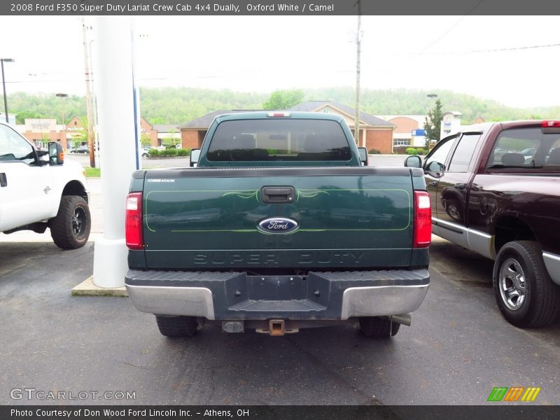 Oxford White / Camel 2008 Ford F350 Super Duty Lariat Crew Cab 4x4 Dually