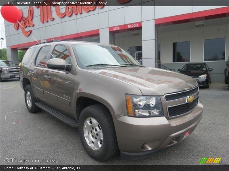 Champagne Silver Metallic / Ebony 2013 Chevrolet Tahoe LS