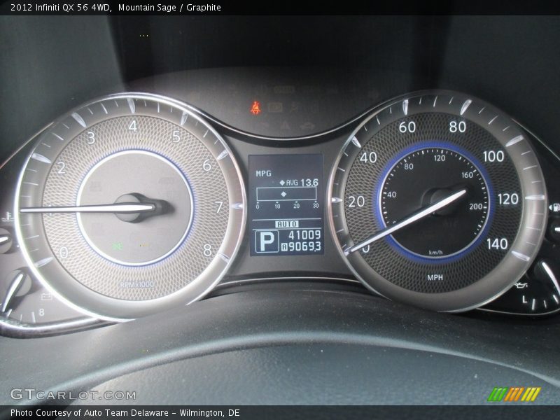 Mountain Sage / Graphite 2012 Infiniti QX 56 4WD