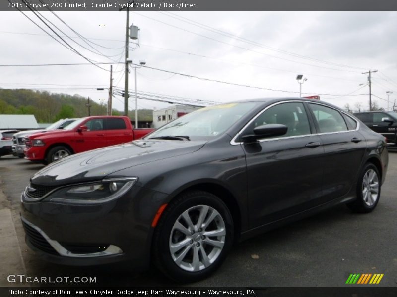 Granite Crystal Metallic / Black/Linen 2015 Chrysler 200 Limited
