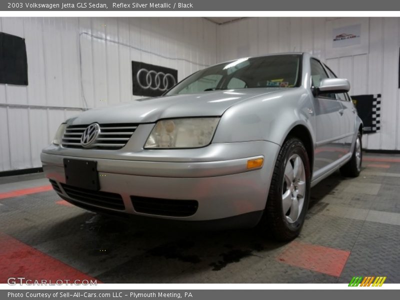Reflex Silver Metallic / Black 2003 Volkswagen Jetta GLS Sedan