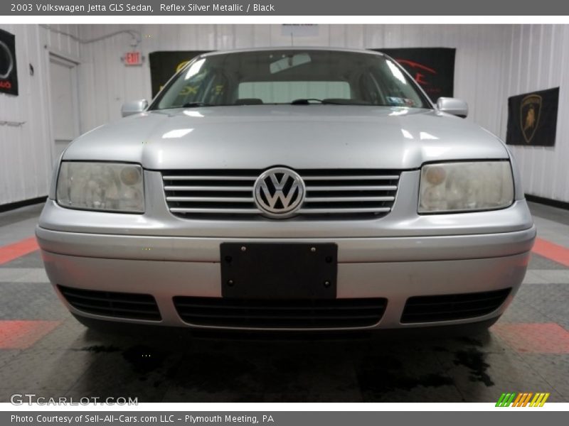 Reflex Silver Metallic / Black 2003 Volkswagen Jetta GLS Sedan
